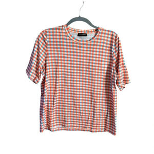 Stine Goya Plaid Crew Neck T Shirt